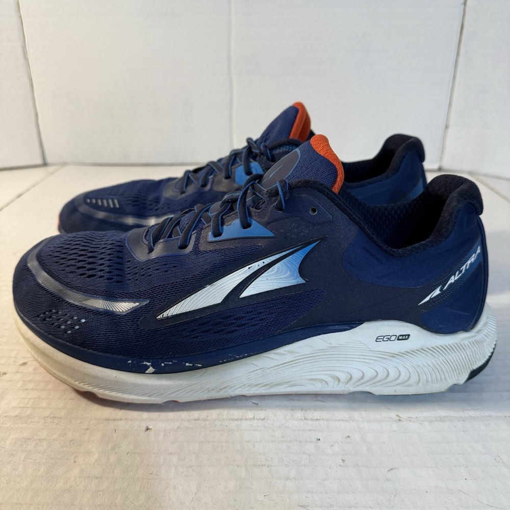 Altra Paradigm 6 Mens 12 Running Shoes Blue White ALOA5471424‎ Fast Shipping